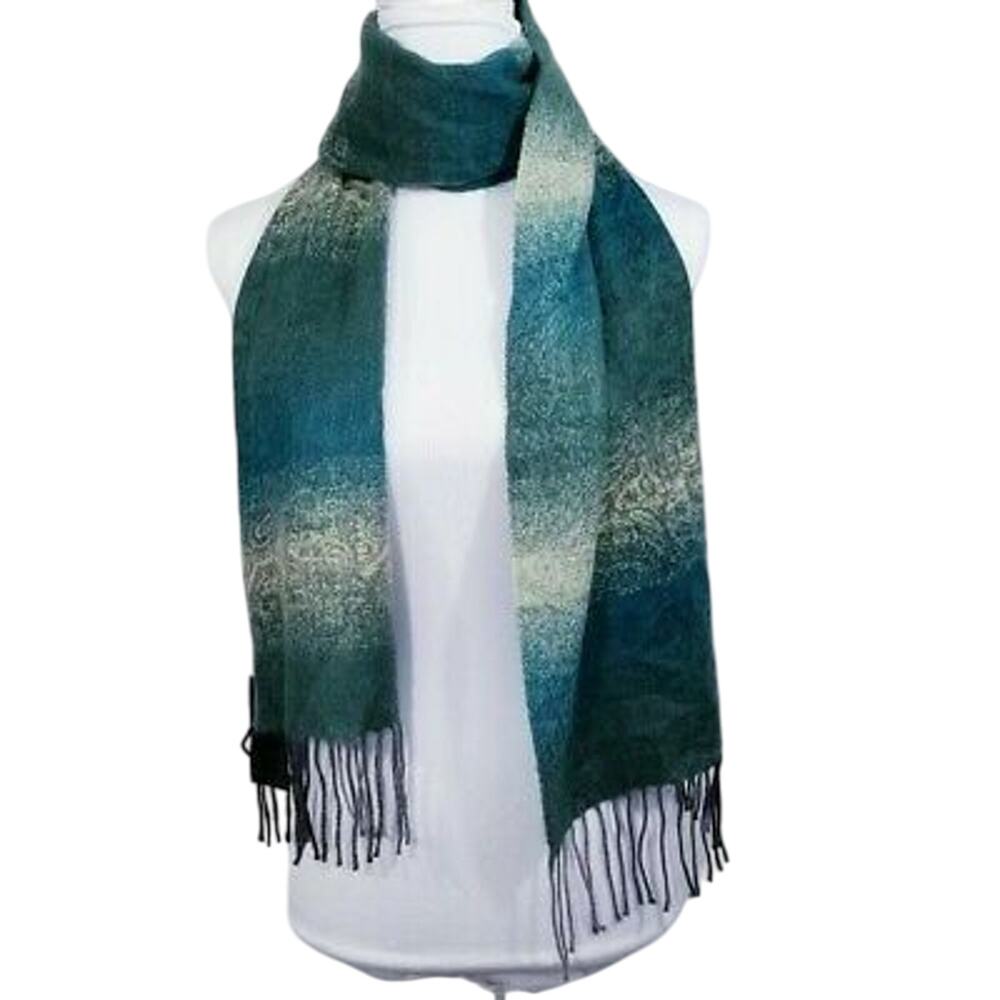 Cejon Green Made in Italy Winter Warm Weather Scarf OSFM NWT